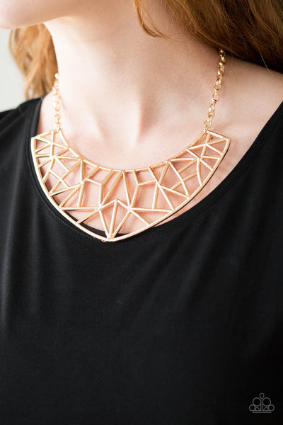 Strike While HAUTE Necklace__Gold