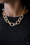 Boldly Bronx Necklace__Gold