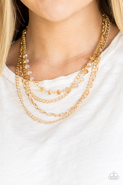 Extravagant Elegance Necklace__Gold