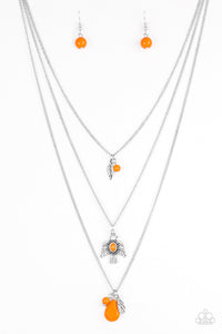 Soar With The Eagles Necklace__ Orange