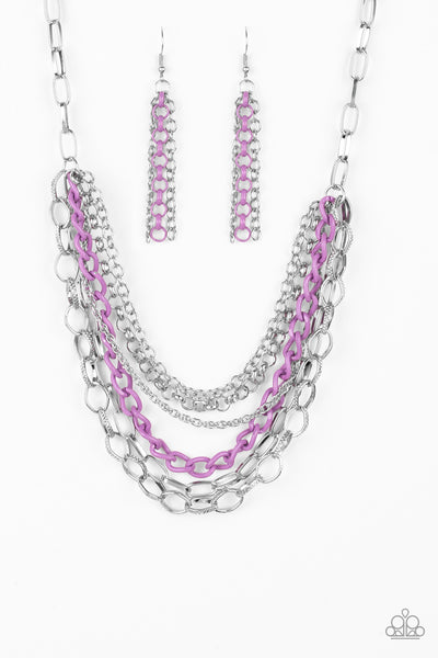 Color Bomb Necklace__Purple