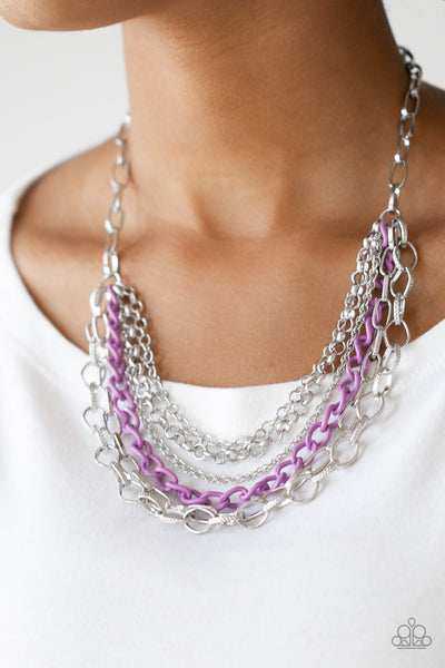 Color Bomb Necklace__Purple