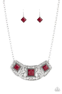 Feeling Inde-PENDANT Necklace__Red