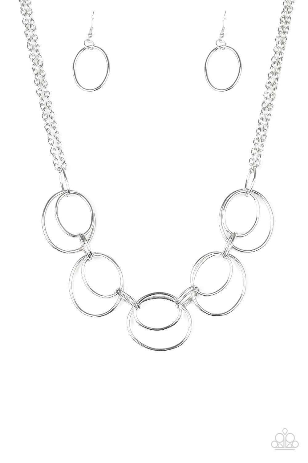 Urban Orbit Necklace__Silver