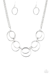 Urban Orbit Necklace__Silver