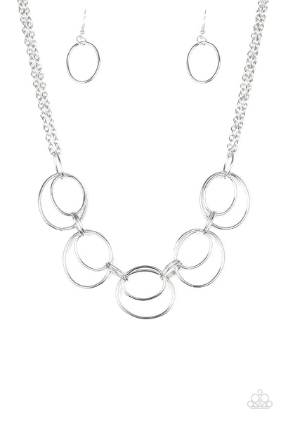 Urban Orbit Necklace__Silver