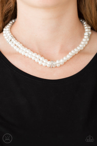 Put On Your Party Dress Necklace__White