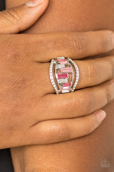 Treasure Chest Charm Ring__Pink