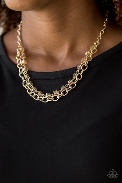 Block Party Princess Necklace__Gold