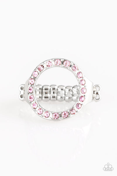 One-GLAM Band Ring__Pink