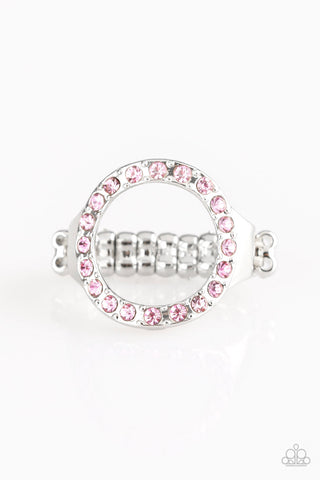 One-GLAM Band Ring__Pink