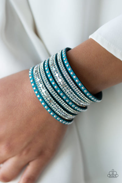 All Hustle and Hairspray Bracelet__Blue