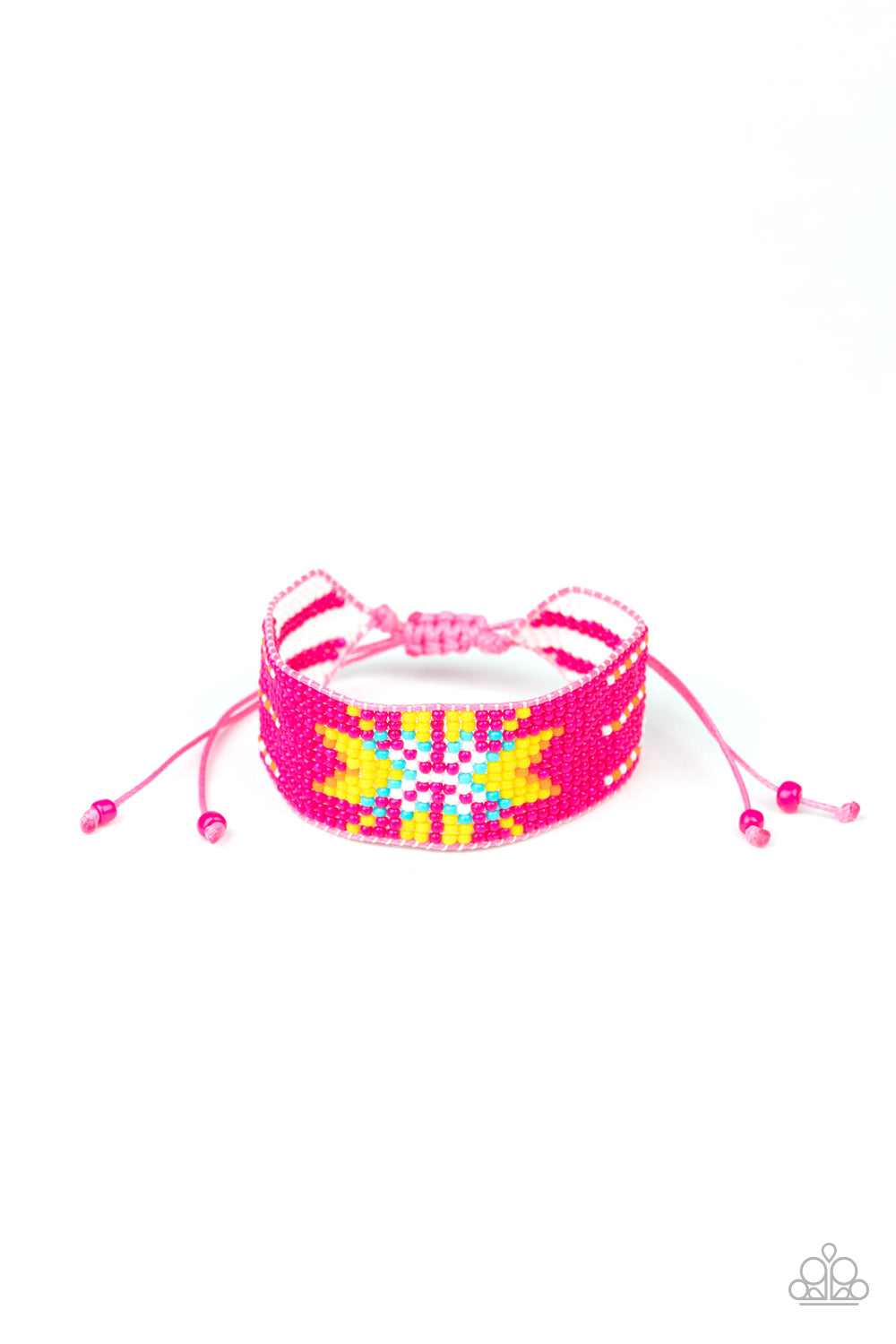 Beaded Badlands Bacelet__Pink