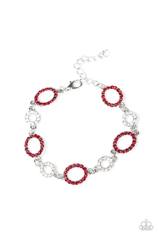 Bubbly Bedazzle Bracelet__Red