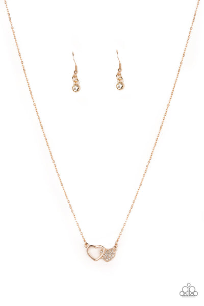 Charming Couple Necklace__Rose Gold