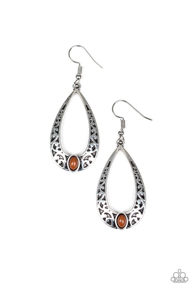 Colorfully Charismatic Earrings__Brown