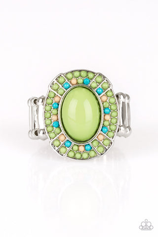 Colorfully Rustic Ring__Green