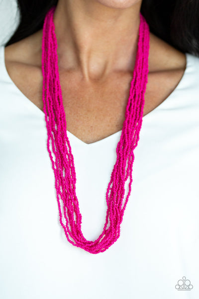 Congo Colada Necklace__Pink