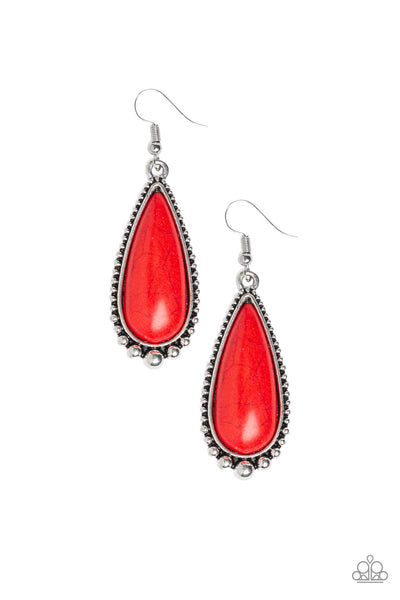 Desert Quench Earrings__Red