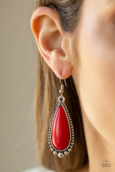 Desert Quench Earrings__Red