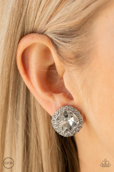Diamond Duchess Earring__White