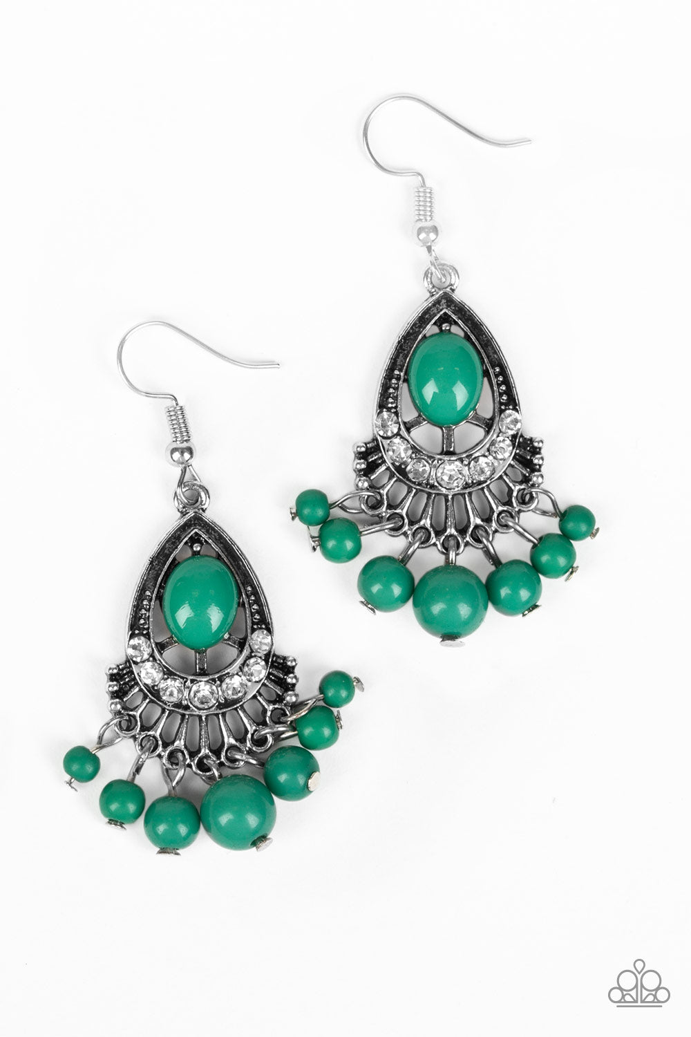 Floating on HEIR Earrings__Green