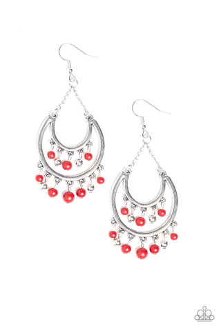 Free-Spirited Spirit Earrings__Red