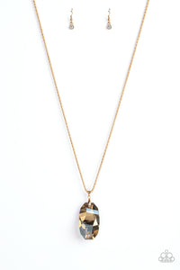 Gemstone Grandeur Necklace__Gold