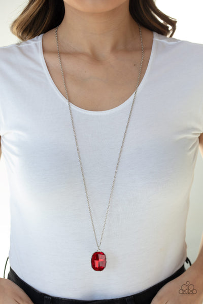 Imperfect Iridescence Necklace__Red