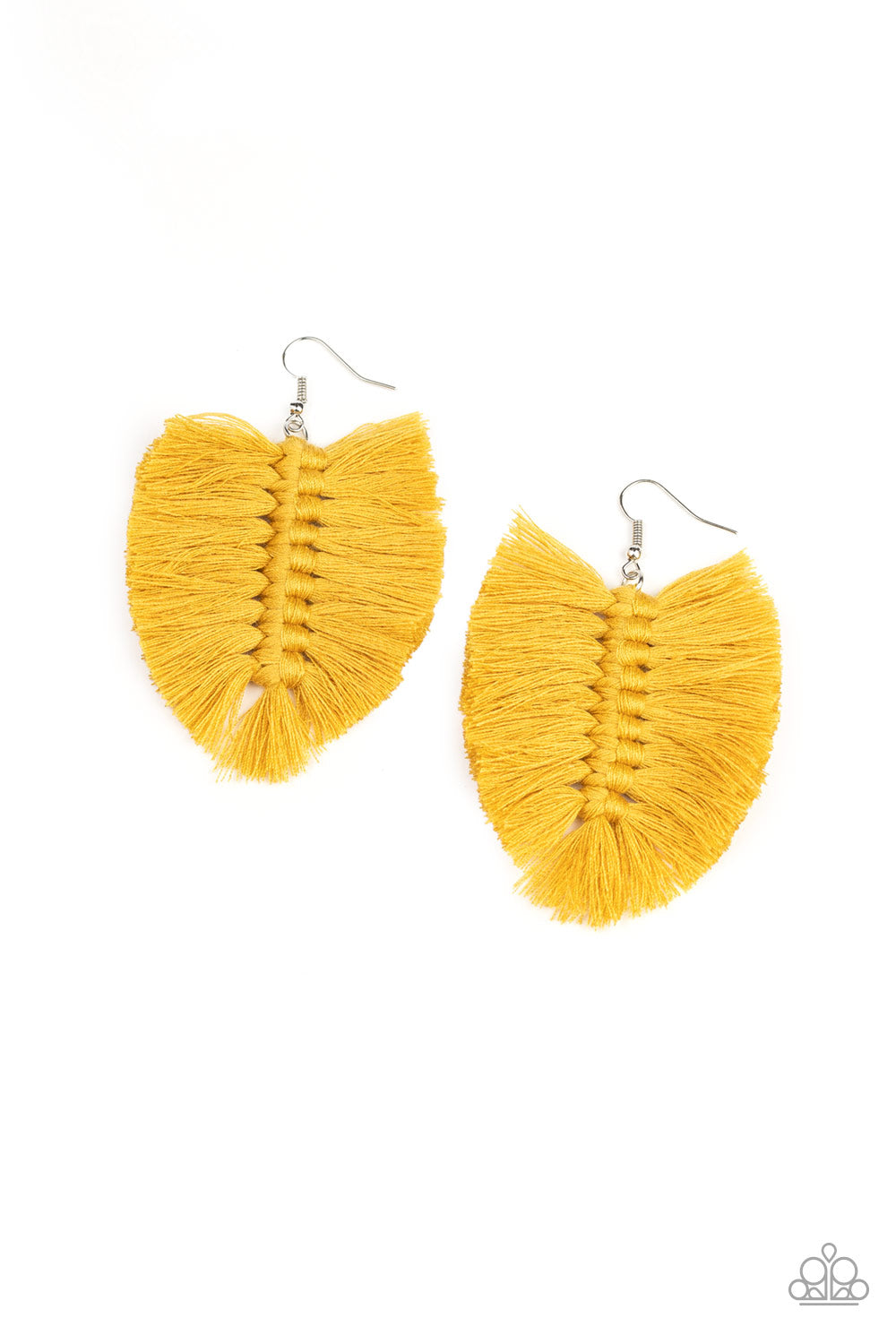 Knotted Native Earrings__Yellow