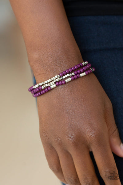 Micro Beading Bracelet__Purple