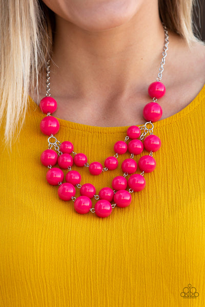 Miss Pop-You-Larity Necklace__Pink