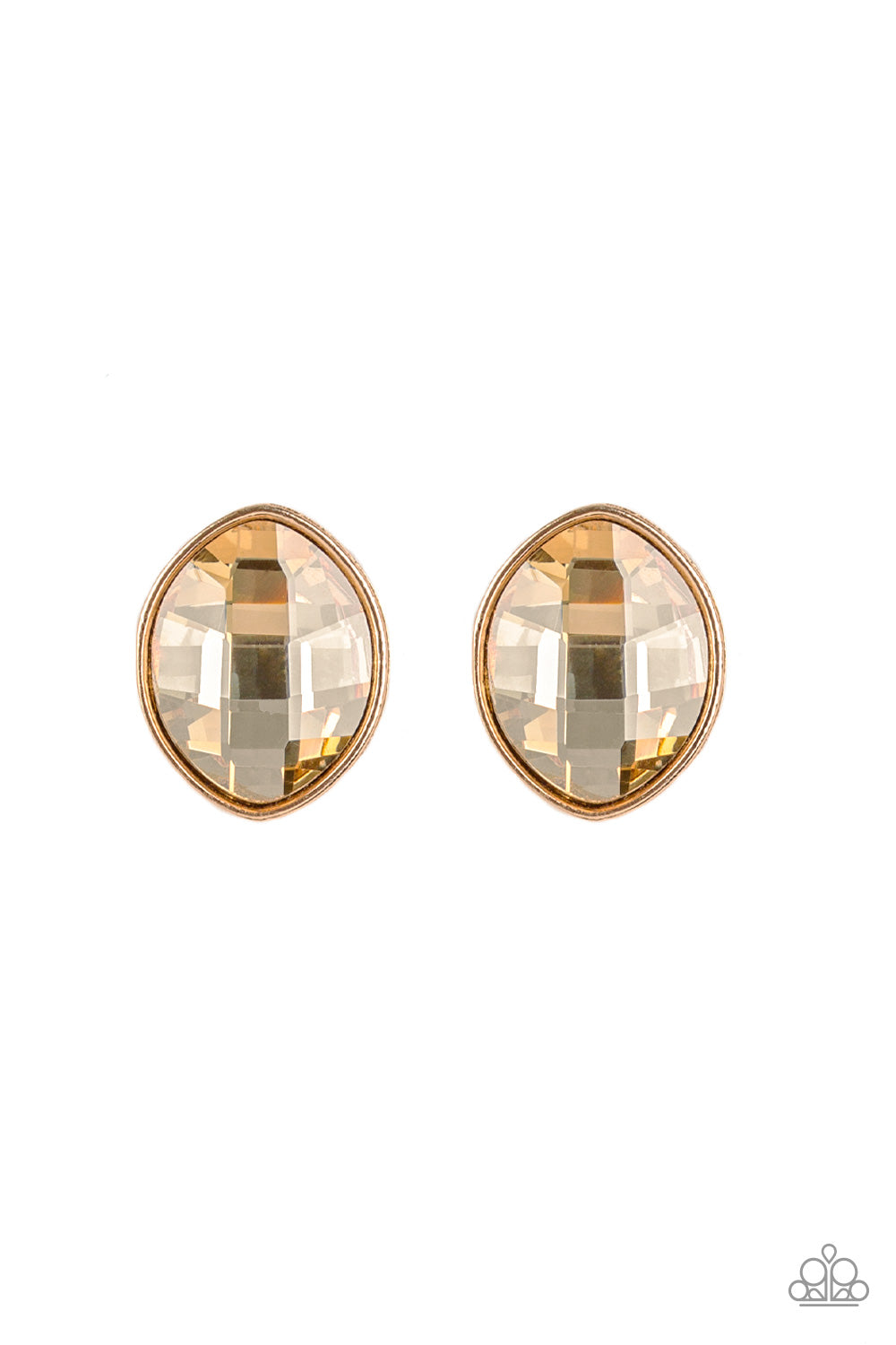 Movie Star Sparkle Earrings__Gold