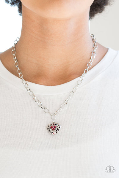 No Love Lost Necklace__Red