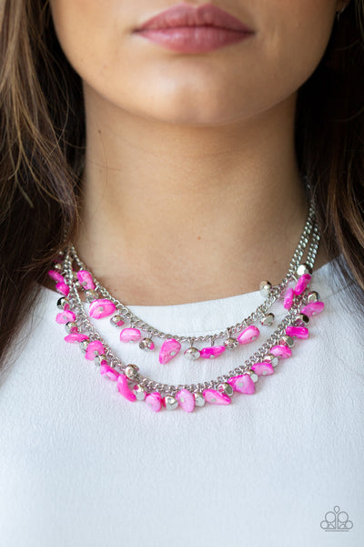 Pebble Pioneer Necklace__Pink
