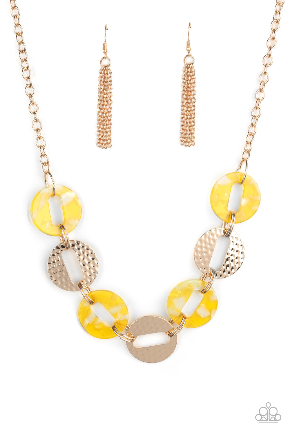 Retro Renegade Necklace__Yellow