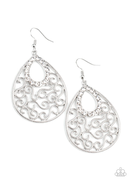 Seize The Stage Earrings__White