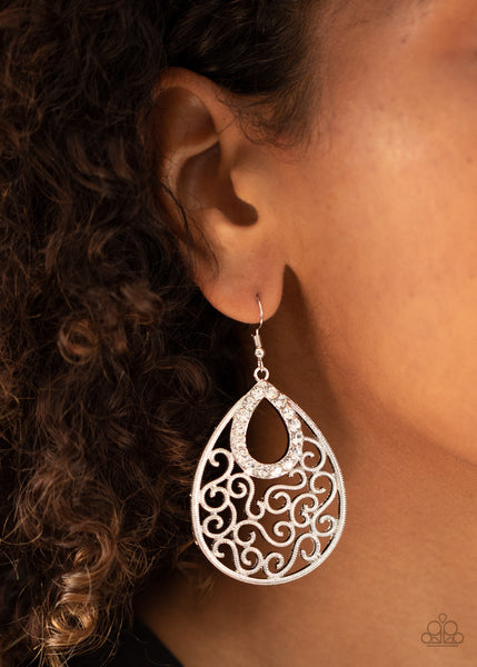 Seize The Stage Earrings__White