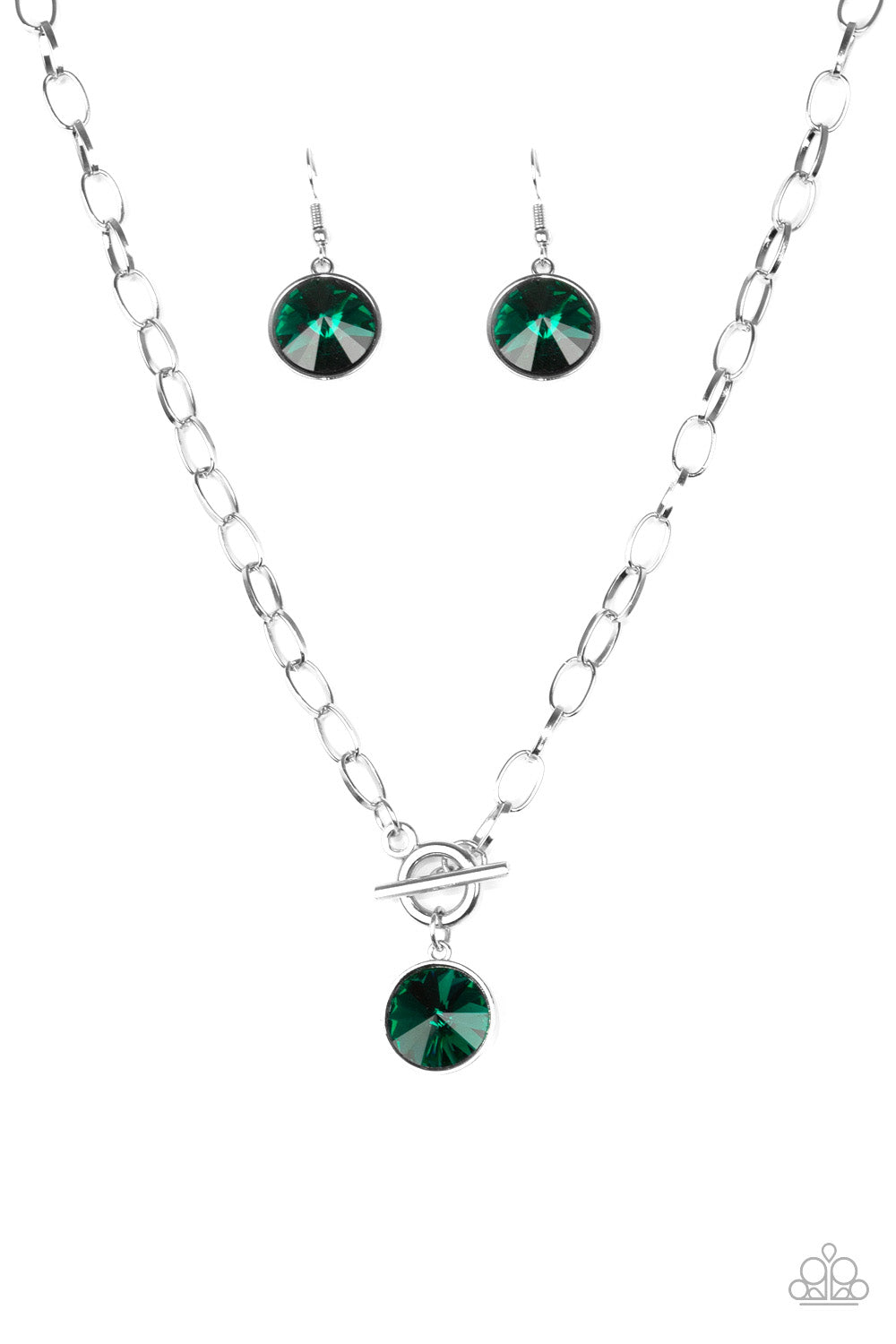 She Sparkles On Necklace__Green