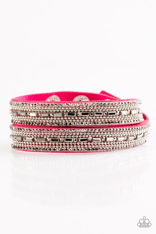 Shimmer and Sass Bracelet__Pink