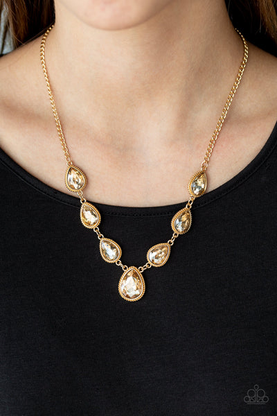 Socialite Social Necklace__Gold