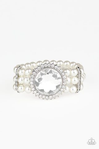 Speechless Sparkle Bracelet__White