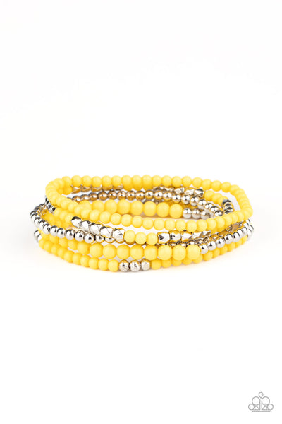 Stacked Showcase Bracelet__Yellow