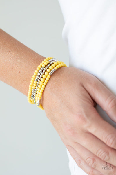 Stacked Showcase Bracelet__Yellow