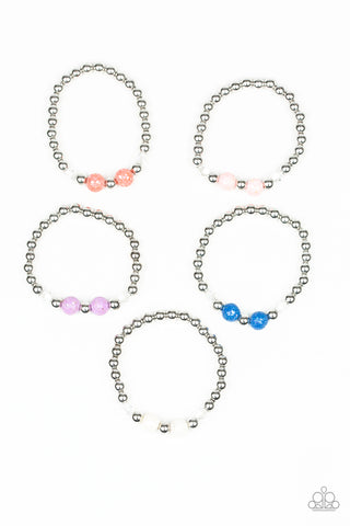 Starlet Shimmer Silver Bracelet__Pink