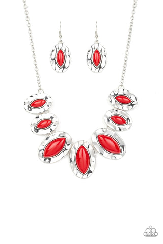 Terra Color Necklace__Red