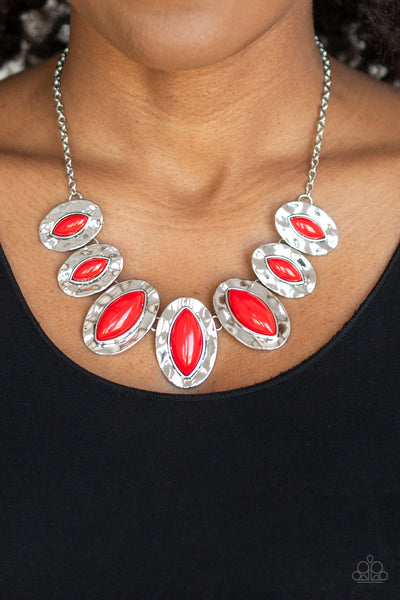 Terra Color Necklace__Red
