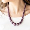 Party Pearls Necklace__Purple