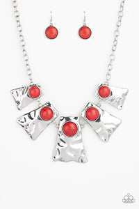 Cougar Necklace__Red