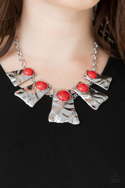 Cougar Necklace__Red